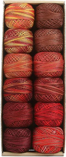 Vista 24 de Valdani Perla Algodón Sz 8 Halloween 73 yardas/Bola