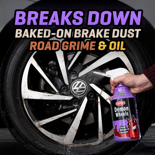 Vista 2 de CarPlan Demon Wheels 1 L (34 fl oz) - Limpiador rápido para ruedas