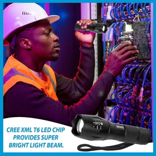 Vista 4 de FREEZE2TRIM Linterna Vital Tac, Elite Tac Linterna Modelo 2026 Vitaltac Militar Táctica USA Batería LED Alta Lúmenes Grado Militar 2000 Lúmenes 5