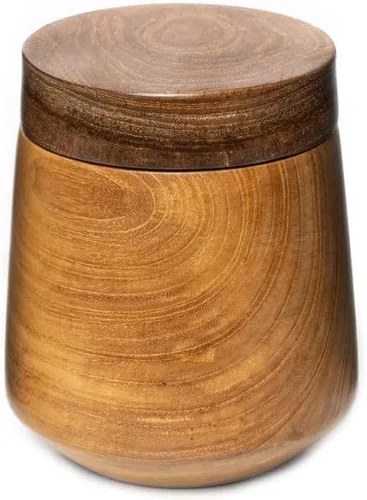 Vista 13 de Rainforest Bowls Juego de 4 cuencos de madera de Mushiwan de borde redondeado de Java con tapa, 4 pulgadas de diámetro, apto para el calor