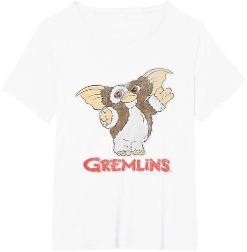 Vista 31 de Gremlins Camiseta Gizmo y Logo, Negro, S