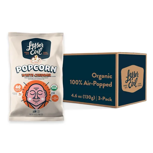 Vista 27 de LesserEvil Palomitas de maíz orgánicas "Avocado-licious", exclusivo de Amazon, calidad premium, mínimamente procesado, sin aceite vegetal, 4.6