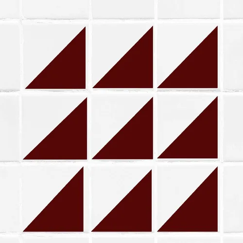Vista 6 de Colorful Triangle Tile wall Sticker for Bathroom, Bathroom stickers, Tile transfer, Kid wall art, Tile wall stickers, Nursery stickers