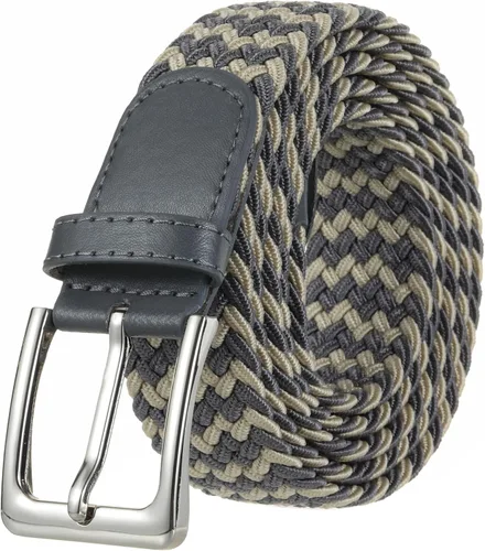 Vista 9 de Cinturón de golf trenzado elástico para hombres y mujeres de 1 3/8" Beige