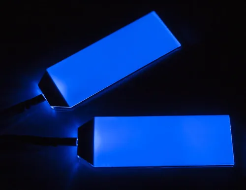 Vista 2 de Kit de bricolaje para cosplay con luz LED acrílica, kit de luces para casco RGB superhéroe para hombres y niños, azul