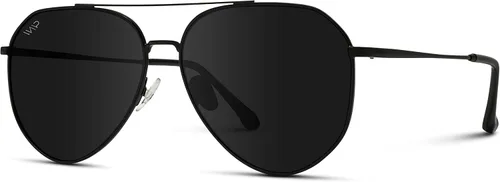 Vista 4 de WearMe Pro Gafas de sol polarizadas aviador para mujeres y hombres protección UV lente reflectante rosa azul aviadores negros