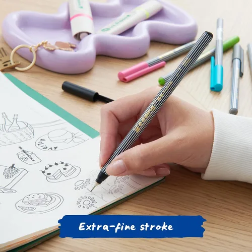 Vista 4 de edding 55 Fineliner Pack de 16 - Surtido