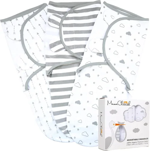 Vista 15 de Mama Cheetah Saco de envolver para bebés prematuros, saco de dormir orgánico para bebés prematuros, manta para envolver prematuros, envolturas