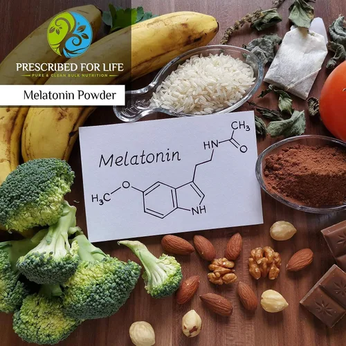 Vista 4 de Prescribed For Life Melatonina en polvo, melatonina natural para adultos, rica en antioxidantes, sin gluten, vegana, sin OMG, kosher, sin rellenos