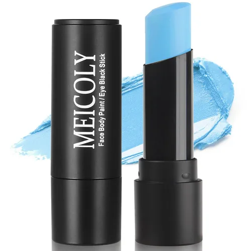 Vista 23 de MEICOLY Pintura facial negra, barra negra para ojos para deportes, béisbol, softbol, fútbol americano, lacrosse, fácil de colorear atletas