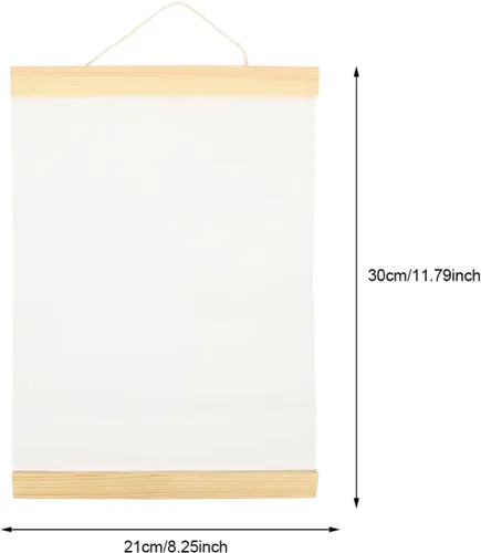 Vista 7 de FOMIYES 3 piezas de lienzo de algodón, para proyectos de acrílico, aceite y arte, vertido acrílico y oficina húmeda, rollos en blanco con lazo