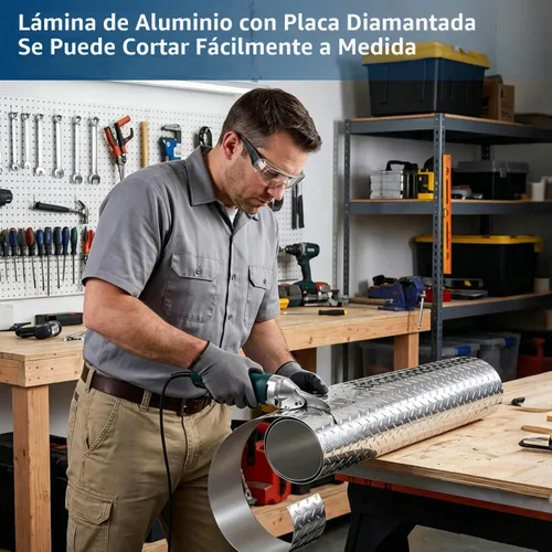 Vista 4 de Hoja de aluminio de placa de diamante - 3003-H22, 0.045 pulgadas de grosor