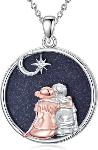 Vista 8 de WINNICACA Gifts for Sister from Brother/Sisters Sterling Silver 01-2 Collar para hermanos y hermanas