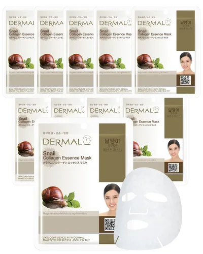 Vista 23 de DERMAL Acai Berry Collagen Essence - Mascarilla facial de 0.81 onzas (0.81 oz), paquete de 10 unidades – Hidratante y reafirmante mantiene la piel