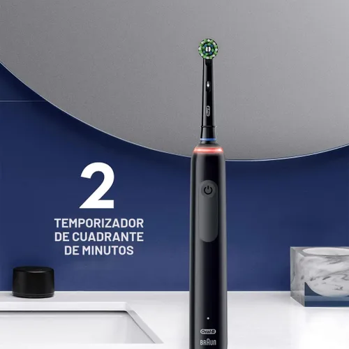 Vista 4 de Oral-B Smart 1500 Cepillo de dientes eléctrico con batería recargable, color negro