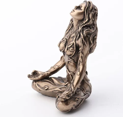 Vista 3 de Veronese Design 2.5" Madre Tierra Gaia Sentado Lotus Pose