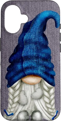 Vista 31 de Funny Gnome Girl with Blue Jeans for Women Cute Denim Case for iPhone 17