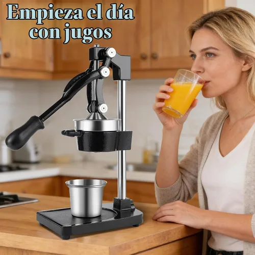 Vista 7 de Exprimidor manual de hierro fundido, exprimidor de limón, prensa de cítricos de grado comercial adecuada para naranjas, limones, limas y granadas