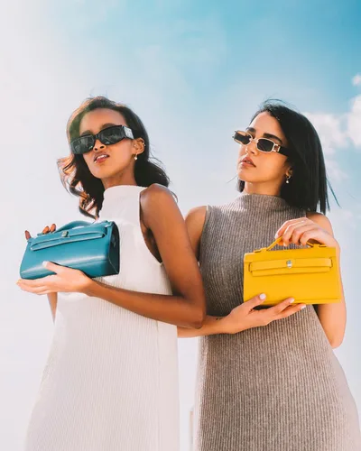 Vista 6 de Levantine KENDA - Mini bandolera con solapa para mujer, bolso de mano, bolso con asa superior