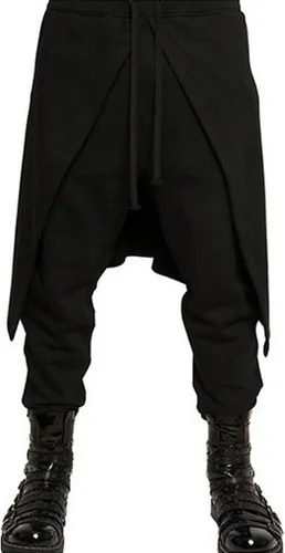 Vista 2 de Pantalones vikingos steampunk medievales para adultos, pantalones góticos renacentistas para disfraz de Halloween