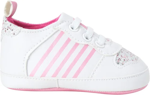Vista 3 de K-Swiss Tenis para bebé niña Zapatos ligeros de suela suave Tenis de primera caminante para bebés niñas (0-12 meses)