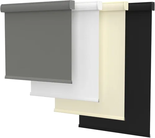 Vista 10 de MYshade Persianas enrollables opacas sin cordón personalizadas, con cubierta de cenefa, oscurecimiento de habitación para el hogar, oficina, baño
