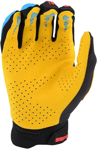 Vista 2 de Troy Lee Designs, Guantes unisex para adultos Negro/Amarillo