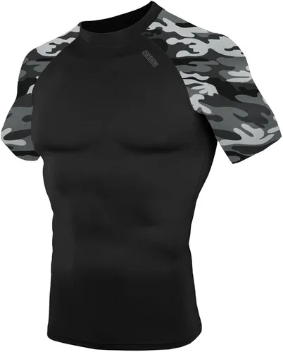 Vista 3 de DRSKIN 4, 3 or 1 Pack Men's Compression Shirt Short Sleeve Top Baselayer Sports T-Shirt Athletic Running Active Cool Dry