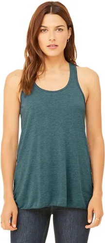Vista 22 de Bella - Camiseta de tirantes para mujer, con espalda cruzada y holgada Athletic Heather
