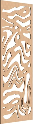 Vista 115 de 9 3/8"W x 24 3/8"H x 1/4"T Northfield Decorativos Paneles de Pared de Madera Calado, Abedul