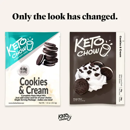 Vista 8 de Keto Chow Suplemente bajo en carbohidratos para batidos, nutrición completa para dieta keto