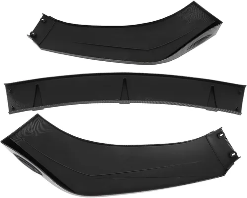 Vista 4 de SCITOO Alerón Divisor de Labio Delantero Chin Compatible con Labio de Parachoques Delantero Universal Kit de Carrocería Difusor Exterior Negro Mate