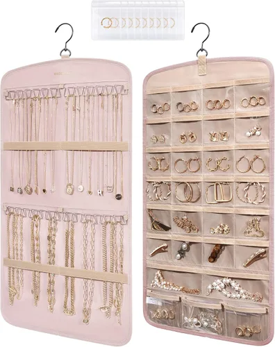 Vista 16 de Bolsas para joyería BAGSMART 50 piezas, pequeñas bolsas con cierre de cremallera para anillos, 5 x 7.6 cm, PVC, para empaquetado de aretes