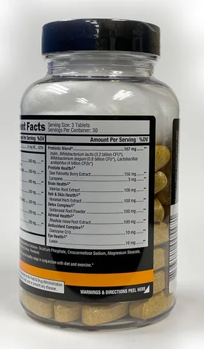 Vista 3 de CONTROLLED LABS Paquete de salud general, 45 porciones de tríada naranja, 90 unidades Orange Health IQ, 120 unidades de aceite de pescado de oximega