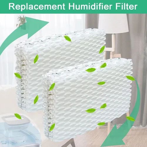 Vista 5 de Paquete de 4 filtros humidificadores de repuesto para Equate, filtro humidificador de repuesto para ReliOn RCM-832 ProCare PCWF813 PCCM-832N