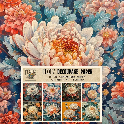 Vista 14 de Decoupage - Paquete de papel (24 hojas de 6 x 6 pulgadas) Secret Garden # Papel de patrón de estilo vintage para decoupage, manualidades y álbumes