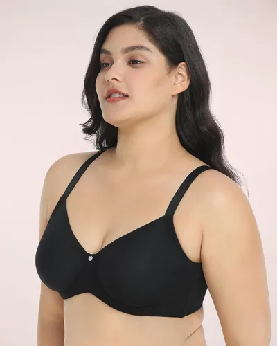 Vista 2 de HSIA Brasier minimizador para mujer, cobertura completa, brasier sin forro de talla grande con aros