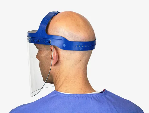 Vista 12 de Suncast Commercial Protectores faciales transparentes de ajuste universal de longitud completa con arnés ajustable (paquete de 4)