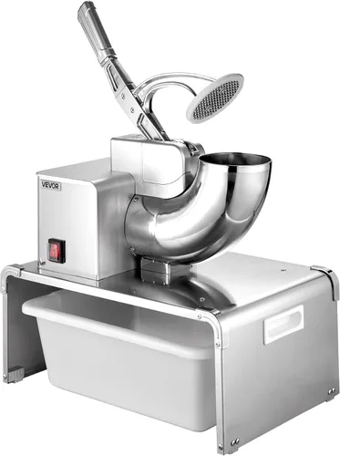 Vista 9 de VEVOR Máquina de afeitar de hielo comercial, trituradora de hielo eléctrica de 661 LBS/H con recipiente reemplazable, motor premium de 350 W, 4