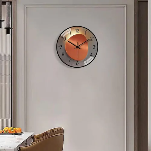 Vista 7 de Wall Clock, 8 Inch Silent Non Ticking Modern Wall Clock, Clear and Easy to Read for Living Room Meeting Rooms Bedroom Kitchen Office Decor
