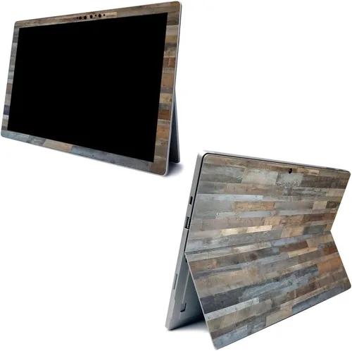 Vista 14 de MightySkins - Skin de fibra de carbono para Microsoft Surface Pro 7 – Bamboo Ohm Acabado de fibra de carbono texturizado Fácil de aplicar
