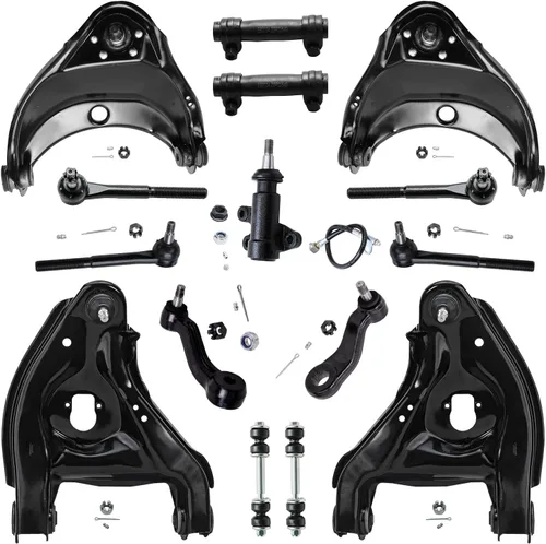 Vista 118 de Detroit Axle - Kit de suspensión frontal de 15 piezas para Jeep Grand Cherokee 99-04 1999 2000 2001 2002 2003 2004, brazos de control superior e
