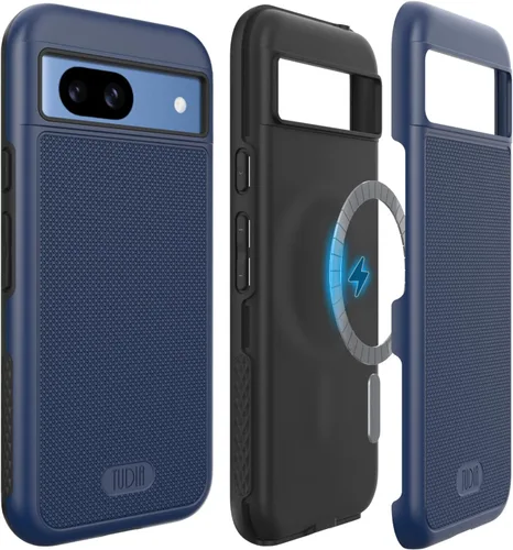 Vista 17 de TUDIA MergeGrip [Compatible con Magsafe] Funda para Google Pixel 7a 2023, [Probada contra caídas de grado militar] Borde elevado para protección