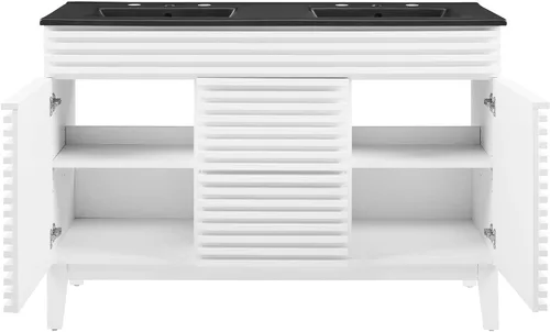 Vista 117 de Modway Render 23.5" tocador de baño en nogal (lavabo no incluido)