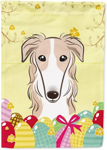 Vista 41 de Caroline's Treasures BB1920CHF - Bandera de caza de huevos de Pascua con diseño de bulldog francés, para casa, gran porche, para colgar en la pared