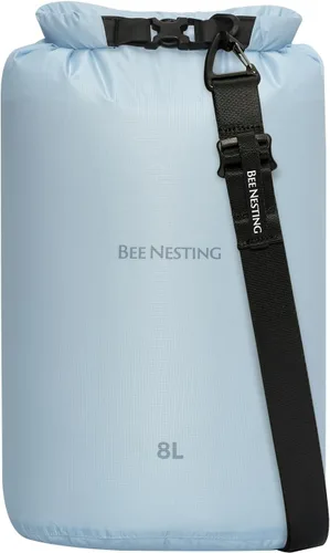 Vista 9 de Bee Nesting Juego de bolsas secas ultraligeras para mochileros, saco seco impermeable para camping, senderismo, motocicleta, saco de cosas ligeras