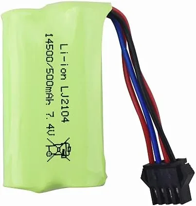 Vista 5 de 2 unids 7.4 V 500 mAh batería de litio para EC16 control remoto Off Road piezas de batería de litio del coche