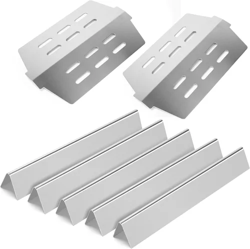 Vista 30 de Piezas de parrilla para Weber Genesis 300 (control frontal, 2007-2016) Genesis E310 S310 E/S320 E/S330 17.5 "Barras aromatizantes 7620 7622