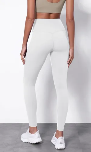Vista 2 de ODODOS Leggings de yoga con cintura cruzada para mujer, con bolsillos, de 2528 pulgadas, para yoga y entrenamiento