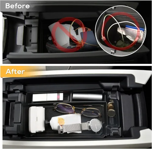 Vista 2 de LFOTPP Rogue Organizador de consola central para Nissan Rogue 2021 2022 2023 2024 2025 2026 Nissan Rogue [S/SL/SV/Platinum] T33 Caja